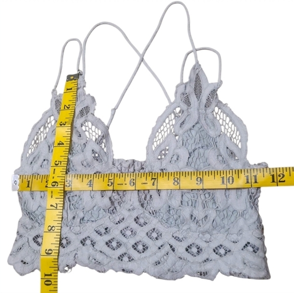 Free People Adella Bralette Light Grey Size Extra Small - Picture 7 of 13